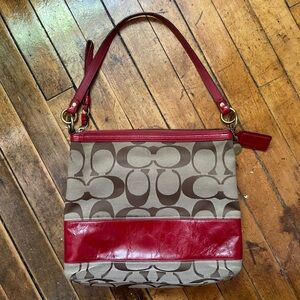 vintage coach shoulder purse